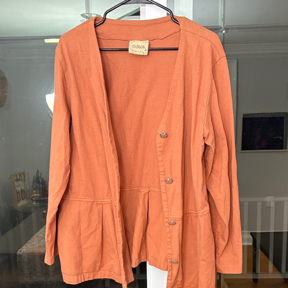Orange Women's Button Down Shirt